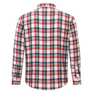 เสื้อเชิ้ตผู้ชายสไตล์ลำลองคลาสสิก ผ้าโพลีเอสเตอร์/คอตตอน ลายสก็อต แขนยาว ระบายอากาศได้ดี เป็นมิตรกับสิ่งแวดล้อม แห้งเร็ว ขายส่ง - Product Image 5