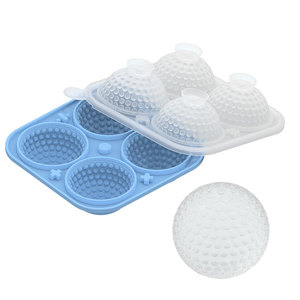 Molde de bola de hielo de silicona para crema de oblea ecológica de tendencia, embudo de <span class=keywords><strong>Golf</strong></span> para hacer helados caseros, herramientas de helado de <span class=keywords><strong>Golf</strong></span> - Product Image 6