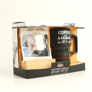BespritGift l'histoire de papa et <span class=keywords><strong>moi</strong></span> idées cadeaux pour la fête des pères café et nouveauté ensemble de tasses en céramique ensemble cadeau d'anniversaire pour papa et hommes - Product Image 2