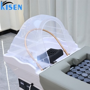 KISEN Équipement de Salon de Beauté : Lit de Shampoing Portable avec Circulation d'Eau, Thérapie Capillaire, Massage et Moxibustion pour Salon de Coiffure - Product Image 4