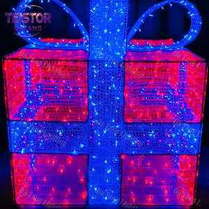 Christmas Gift Box Archway Motif <b>Light</b> for Mall Plaza Park Commercial Holiday Display Decoration - Product Image 2