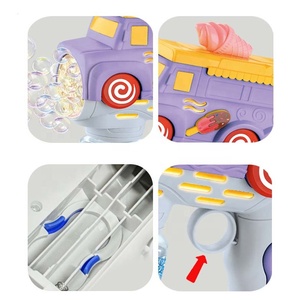 360 ° Leak-proof dễ thương bong bóng Blaster bong bóng Blower đồ chơi trẻ em ngoài trời cầm tay điện Súng Bong Bóng với đèn <span class=keywords><strong>LED</strong></span> và âm nhạc - Product Image 5