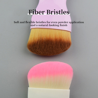 Nouvelle conception, pinceau de maquillage professionnel pour le visage, pinceau plat miniature de haute qualité, coloré, dense, pour fond de teint liquide personnalisé