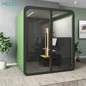 Cabine de bureau insonorisée préfabriquée de conception moderne, dernière génération, silencieuse, pour une utilisation en intérieur et en extérieur, hôtels, écoles, hôpitaux, villas, centres commerciaux - Product Image 3