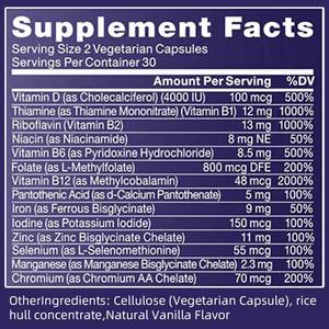 OEM/ODM Capsules vitaminiques prénatales Conception Suppléments de fertilité pour les femmes Aide l'équilibre hormonal de l'<span class=keywords><strong>ovulation</strong></span> et cycles réguliers - Product Image 3