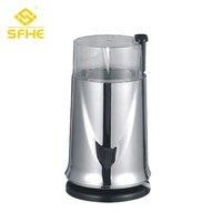 Mini Moulin à Café Électrique avec Lames en Acier Inoxydable, Broyage Automatique Silencieux et Efficace pour Usage Domestique, Prise en Charge Française