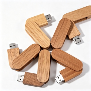 Nuevo: Memoria USB 3.0 Giratoria de Madera de 32GB con 3 Años de Garantía, Opción de Logotipo Personalizado, Disponible en Stock - Product Image 2