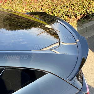 Aileron arrière pour Tesla Model Y, noir brillant/aspect carbone, spoiler de coffre, garniture de couvercle de coffre, lèvre de spoiler - Product Image 5
