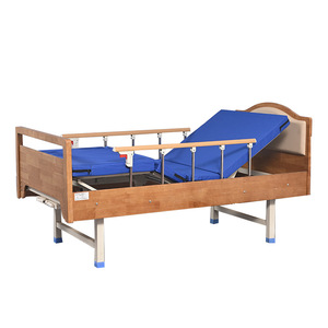 Takusei Age Friendly <b>Wooden</b> Nursing <b>Bed</b> Manual Hospital <b>Bed</b> For Senior Care Facilities Carbon Steel Integral Structure - Product Image 2