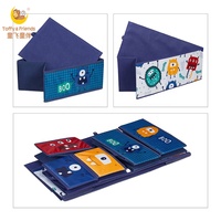 Organisateur de jouets et amis pour enfants, avec cubes en tissu, design de monstre, nouvelle collection