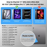 Keyboard Ajaib Nirkabel Terbaru yang Dapat Diisi Ulang untuk iPad Air 11-inci dan iPad Pro 11-inci (Generasi ke-1/2/3/4) dengan 7-rgb