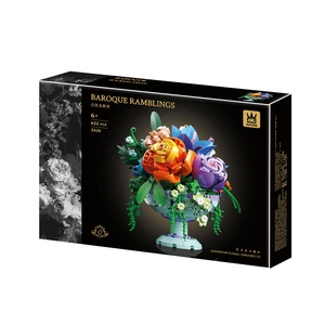 Baroque Whisper Building Blocks Flowers | 800+ High-Quality <strong>Bricks</strong>, Rebuildable Art Decor &amp; Unique Gift - Product Image 3