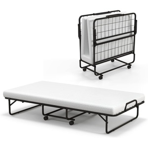 Marco de cama plegable de tamaño doble individual de diseño moderno cama plegable cama de metal con colchón para dormitorio de hospital de hotel - Product Image 2