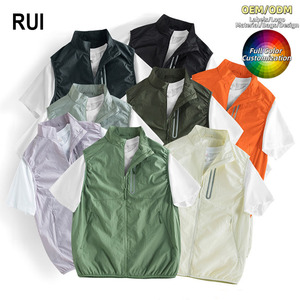 เสื้อกั๊ก RUIQUWIN 2026 รุ่น Unisex น้ำหนักเบา ระบายอากาศได้ดี มีซิป สีพื้น เหมาะสำหรับกิจกรรมกลางแจ้ง ใส่ได้ในฤดูร้อน ทรงปกติ ไม่มีแขน - Product Image 1