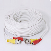 Cable Bnd Dc prefabricado 50 pies 100 pies 150 pies 200 pies 1000 pies Cable CCTV con audio