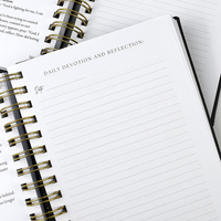 Carnet de notes de réunion d'affaires personnalisé A5 de luxe en cuir PU à spirale avec pochette et service d'impression