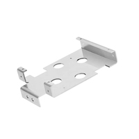 Fabrication sur mesure de tôles métalliques, support mural en acier inoxydable de 5 mm, pliage, estampage de pièces en acier