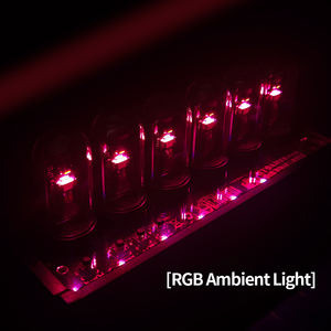 นาฬิกาปลุกดิจิตอลหน้าจอสี IPS แบบหลอดนิกซี่ นาฬิกาตั้งโต๊ะแบบหลอดนิกซี่ - Product Image 2