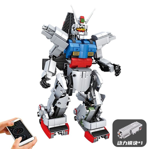 หุ่นยนต์ MX RX78 ซูเปอร์โรบอท วอร์เมชา คลาสสิค กันดั้ม บล็อกตัวต่อ ของเล่นโมเดล Mould King 15024 ชุดประกอบบล็อก DIY แอคชั่นฟิกเกอร์ - Product Image 6