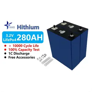 10000 cycles Hithium 280ah LFP Lifepo4 cellule de batterie au Lithium bricolage batterie d'énergie solaire cellule prismatique 280ah 3.2v batterie Lifepo4