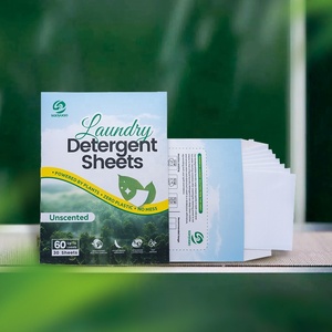 Tiras de lavandería hipoalergénicas portátiles ecológicas SANYUAN, hojas de detergente para ropa de bebé, desechables sin perfume Super - Product Image 3