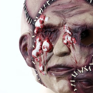 Maschera di <span class=keywords><strong>Halloween</strong></span> <span class=keywords><strong>per</strong></span> Adulti a Tre Facce in Latex Morbido, Simulazione Horror, 4 Colori Digitali, Vendita Calda - Product Image 3