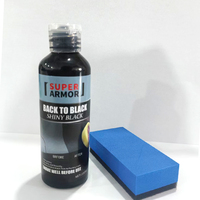 Revestimiento Cerámico Avanzado para Detalles de Automóviles, Restaurador Instantáneo de Plástico, Efecto Negro Intenso, Brillo Superior, Calidad OEM, Aplicación Rápida, Calidad de Exportación