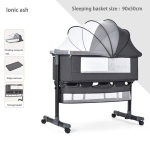 Baby Elektrische Automatische Schommelwieg Babybedje Babybed Draagbare Opvouwbare Speelweide Reiswieg Met Afstandsbediening - Product Image 3