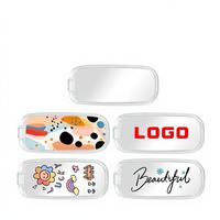 Support de téléphone portable créatif en plastique avec autocollant miroir, support de bureau portable, support de téléphone mains libres, support transparent en acrylique