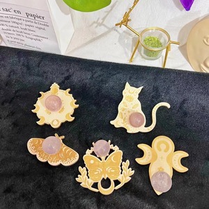 5 Buah Per Set Stan Kayu Ukuran Berbeda untuk Bola Kristal Rak Pajangan Duduk Artefak Braket Bola Mini Kayu - Product Image 4