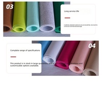 Feutre non tissé 100 % polyester écologique de 2 mm, coloré, texture douce, disponible en plusieurs couleurs pour l'artisanat DIY et la fabrication de cadeaux