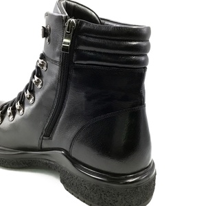 Nouvelles Bottes Montantes en Cuir Véritable pour Hommes, Style Hiver/Automne, à Lacets, Confortables, Antidérapantes et Respirantes - Product Image 6