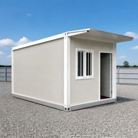 Maison conteneur préfabriquée isolée, cabine de sécurité mobile, abri de chantier, école modulaire portable, centre commercial, supermarché