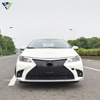 Pour Corolla 2019 2021 2021 mise à niveau vers le kit de carrosserie Lexus LS Style pare-chocs avant et arrière avec échappement à calandre
