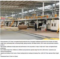 Planta de Producción de Cartón Corrugado de 3/5/7 Capas Totalmente Automática de Alta Velocidad, Máquina para Fabricar Cajas de Cartón, Embalaje de Papel y Plástico