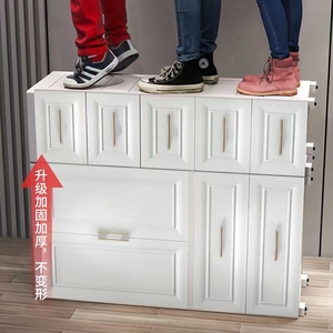 Armoire de rangement <span class=keywords><strong>en</strong></span> <span class=keywords><strong>plastique</strong></span> <span class=keywords><strong>à</strong></span> 3 niveaux pour vêtements d'enfants et bébés, avec tiroirs, design suspendu, pour chambre et salon - Product Image 5