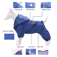 XS-XXL personnalisé mode 100% polyester imperméable chien manteau de pluie veste à capuche Slicker Poncho imperméable avec capuche