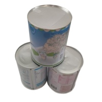 Boîte de conserve en poudre de thé vert Matcha et lait sec pour café, boîte à lattes Boîte de stockage en métal
