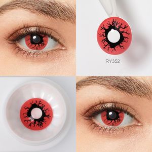 Pseyeche <span class=keywords><strong>lentilles</strong></span> de contact colorées drapeau national cosplay Anime <span class=keywords><strong>lentilles</strong></span> de contact de couleur rose cœur Halloween Zombie <span class=keywords><strong>lentilles</strong></span> de contact - Product Image 2