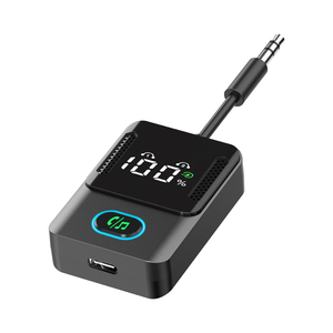 Adaptateur <span class=keywords><strong>audio</strong></span> BT 5.3 2-en-1 avec double microphone, récepteur et émetteur, appels mains libres, autonomie de 15 heures <span class=keywords><strong>pour</strong></span> voiture, téléviseur, <span class=keywords><strong>casque</strong></span> BR16 - Product Image 2