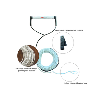 Uhmwpe เวคบอร์ดและเชือกสกีน้ำพร้อมที่จับหนังกลับสำหรับกีฬาทางน้ำและเล่นเซิร์ฟ - Product Image 3