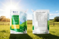 Poudre de lactosérum de qualité supérieure Lanchen pour l'alimentation animale, additif alimentaire à base d'acides aminés pour veaux et agneaux, favorise la croissance saine des jeunes ruminants
