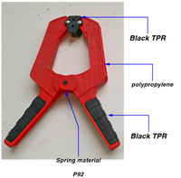 Kolarwin Charpentier DIY Heavy Duty TPR Caoutchouc Ressort Pinces En Bois Rapide Nylon Ressort Pince En Bois Doux Fixation Fixation Fixation Pince