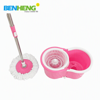 Têtes de balai serpillère rotatives de rechange pour outils de nettoyage des sols, avec seau magique à essorage à quatre côtés et rotation à 360 degrés, en microfibre