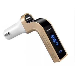 เครื่องส่งสัญญาณบลูทูธ FM ในรถยนต์ พร้อมที่ชาร์จ USB และหน้าจอแสดงผล - Product Image 1