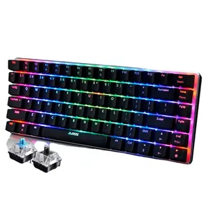 2023 produk baru Mekanikal RGB Keyboard Mouse headphone Combo berkabel desktop 104 Keyboard gaming kunci untuk pc casing komputer