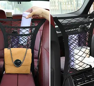 Wholesale Mesh Cargo Net Car Pouch Bag Storage Mesh Net For Car Truck Black