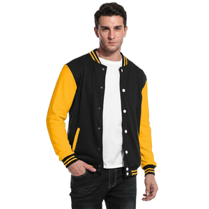 Chaqueta Varsity de Lana 100% Genuina, Personalizada OEM, con Bordado Chenille y Parches de Letras, Suave y Elegante - Product Image 1