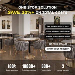 Kursi Makan Komersial Mewah <span class=keywords><strong>Modern</strong></span> Italia Kontemporer untuk Restoran Supermarket Ruang Tamu Kulit PU Tahan Air - Product Image 4