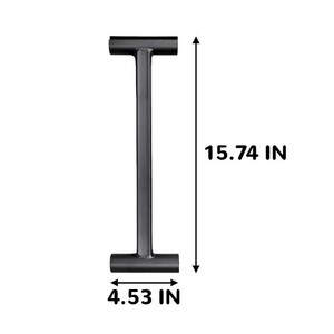 Clé à charnière réglable en fer noir, outil de réparation de porte métrique DIY avec poignée antidérapante pour réglage des charnières - Product Image 3